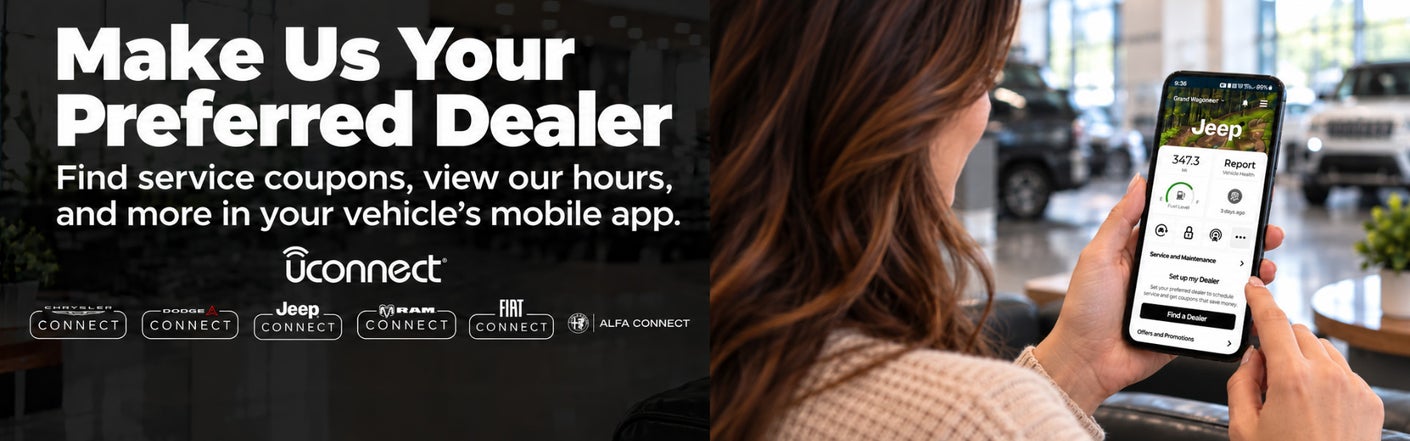 uconnect® make us your preferred dealer | Capital City Chrysler Dodge Jeep Ram in Quincy FL